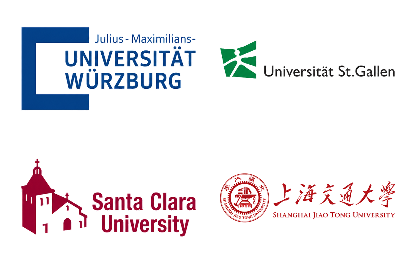 Ausbildung: Julius-Maximilians-Universität Würzburg, Universität St. Gallen, Santa Clara University und Shanghai Jiao Tong University