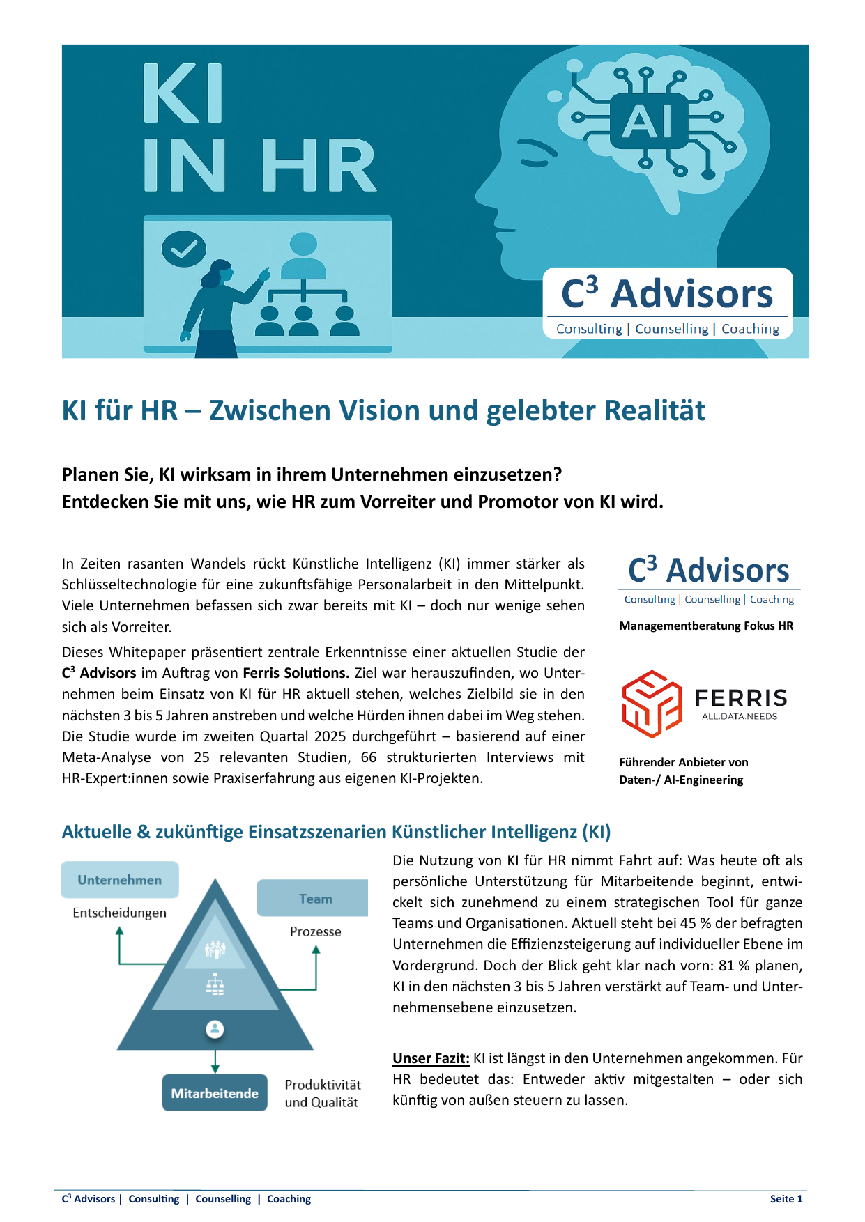 C³ Advisors Whitepaper KI in HR